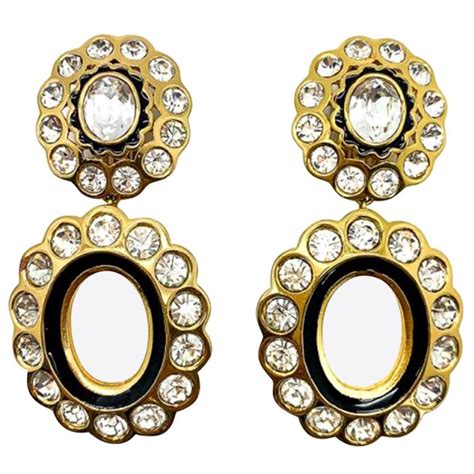 ohrringe dior gold|vintage christian dior earrings.